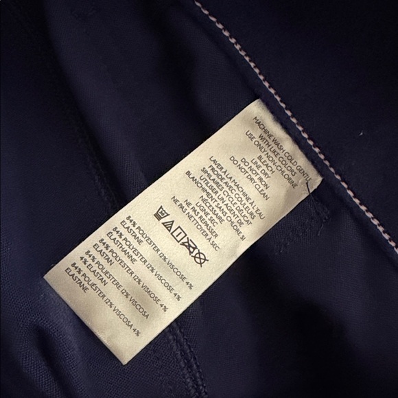 Maeve Anthropologie Colette Brushed Knit Crop Wide-Leg Pants Navy - Picture 9 of 9